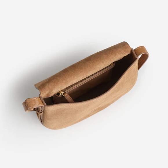 Madewell Dakota Saddle Suede Shoulder Bag in Cumin - Picture 4 of 11